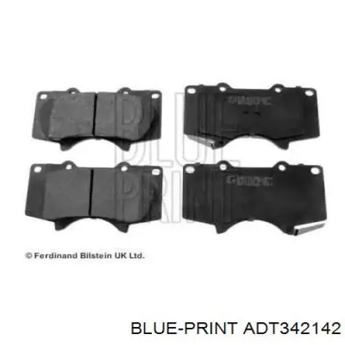 Купити ADT342142 Blue Print Колодки гальмівні передні, дискові