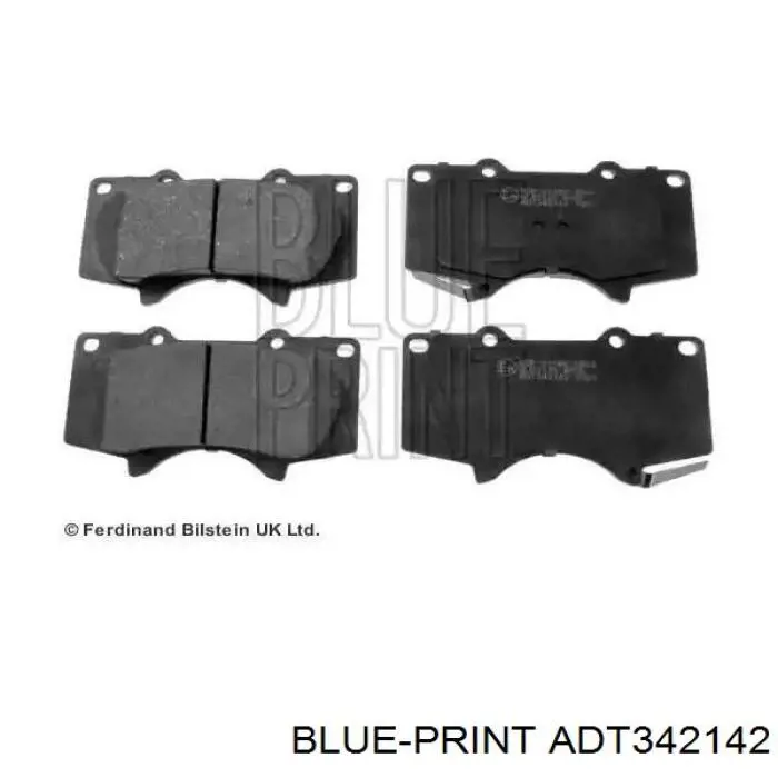 ADT342142 Blue Print колодки гальмівні передні, дискові