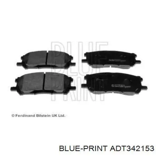 Передні тормозні колодки ADT342153 Blue Print
