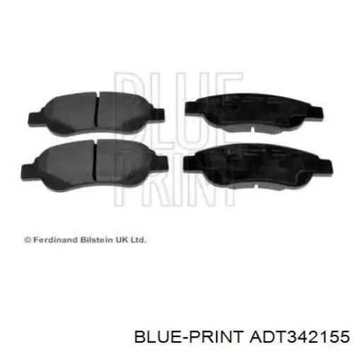 ADT342155 Blue Print Передні гальмівні колодки