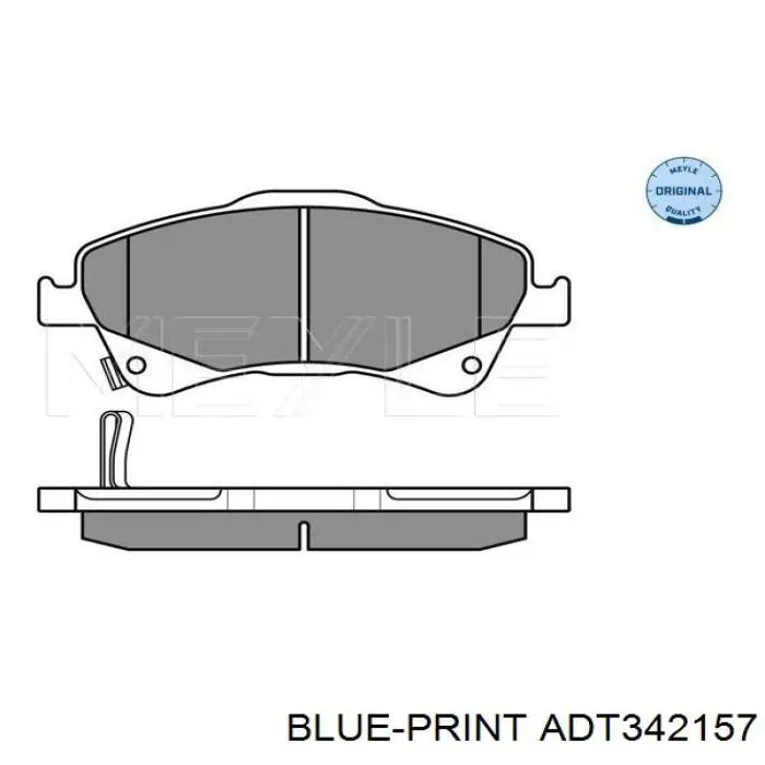 Купити ADT342157 Blue Print Колодки гальмівні передні, дискові