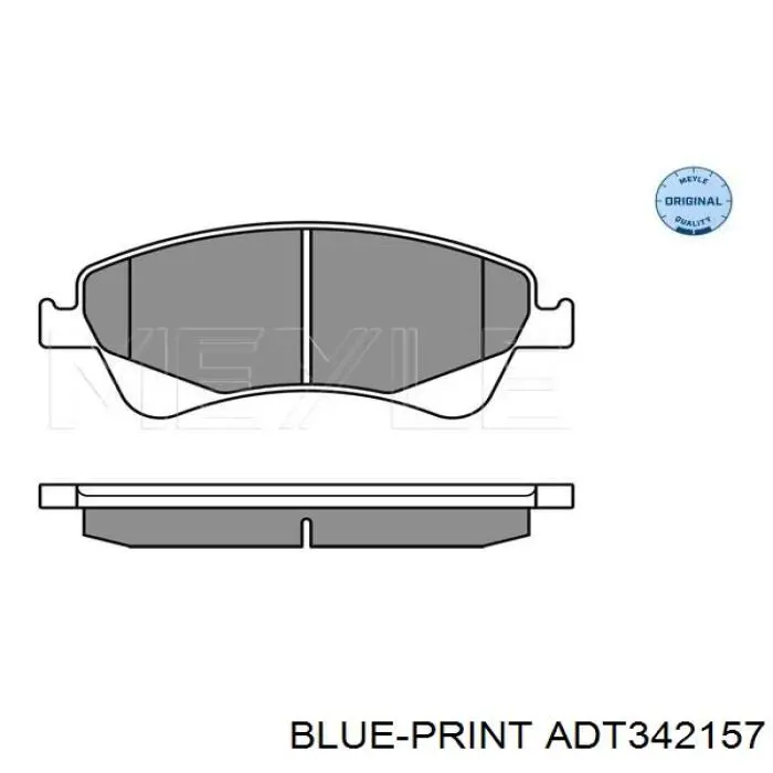 Гальмівні колодки Blue Print ADT342157 ціна, від 25.37 USD
