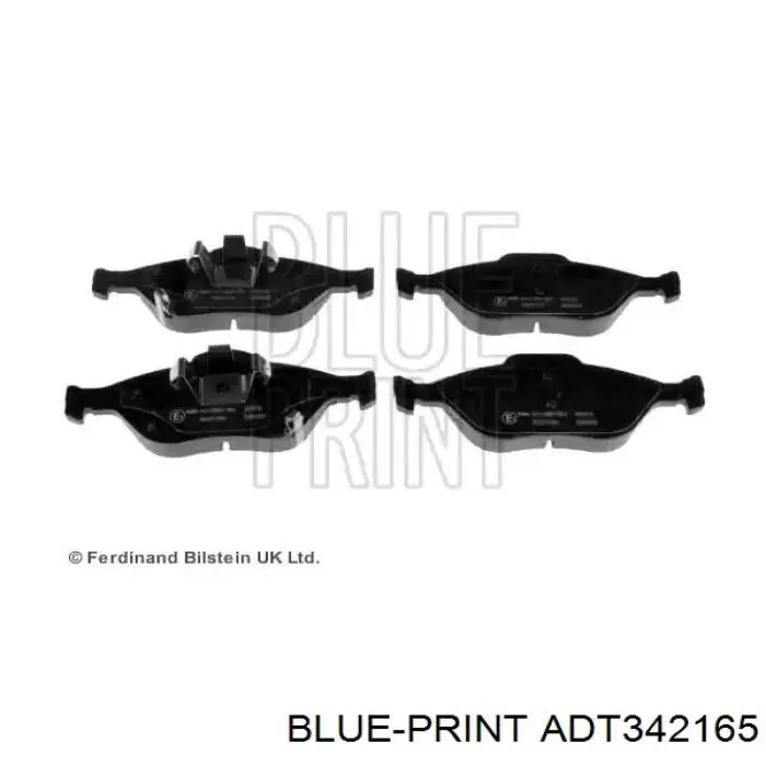 Купити ADT342165 Blue Print Колодки гальмівні передні, дискові