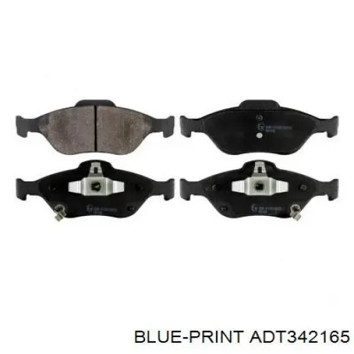 ADT342165 Blue Print колодки гальмівні передні, дискові