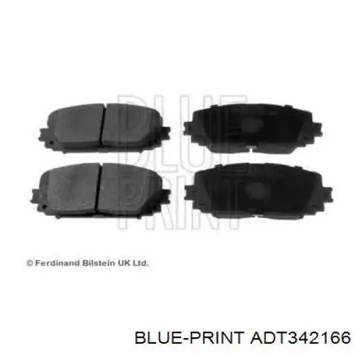 ADT342166 Blue Print колодки гальмівні передні, дискові