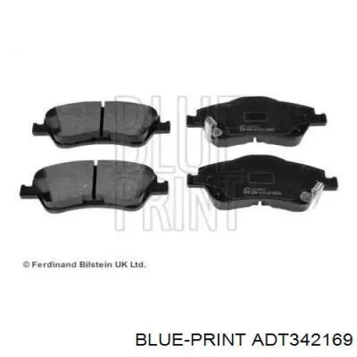 Купити ADT342169 Blue Print Колодки гальмівні передні, дискові
