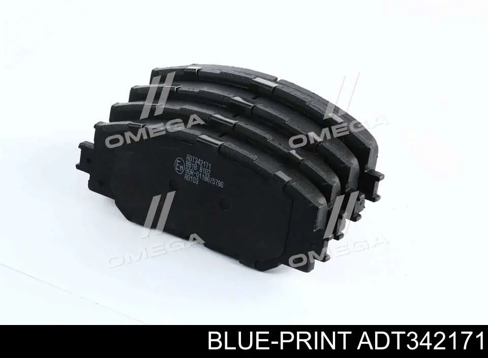 Купити ADT342171 Blue Print Колодки гальмівні передні, дискові
