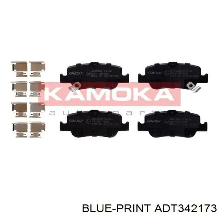 Задні гальмівні колодки Blue Print ADT342173 ціна, від 25.05 USD