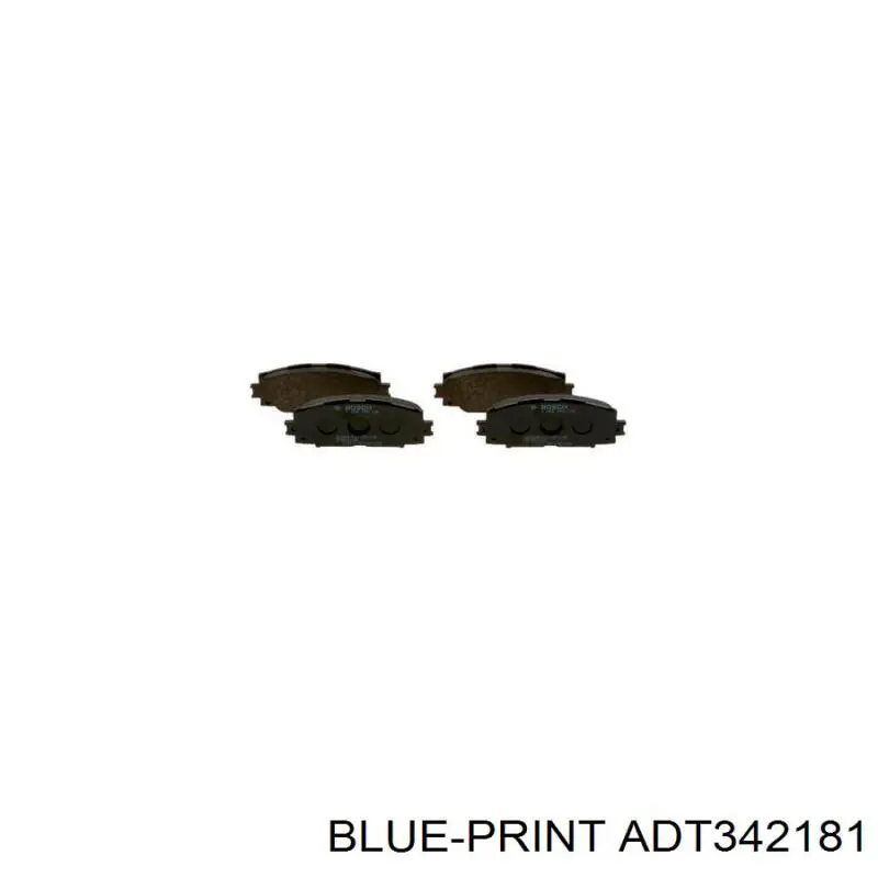 Гальмівні колодки Blue Print ADT342181 ціна, від 22.86 USD