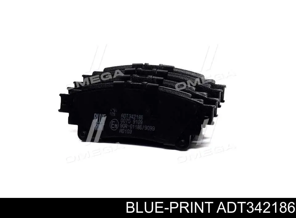 Купити ADT342186 Blue Print Задні колодки