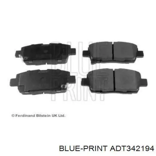 ADT342194 Blue Print колодки гальмівні передні, дискові