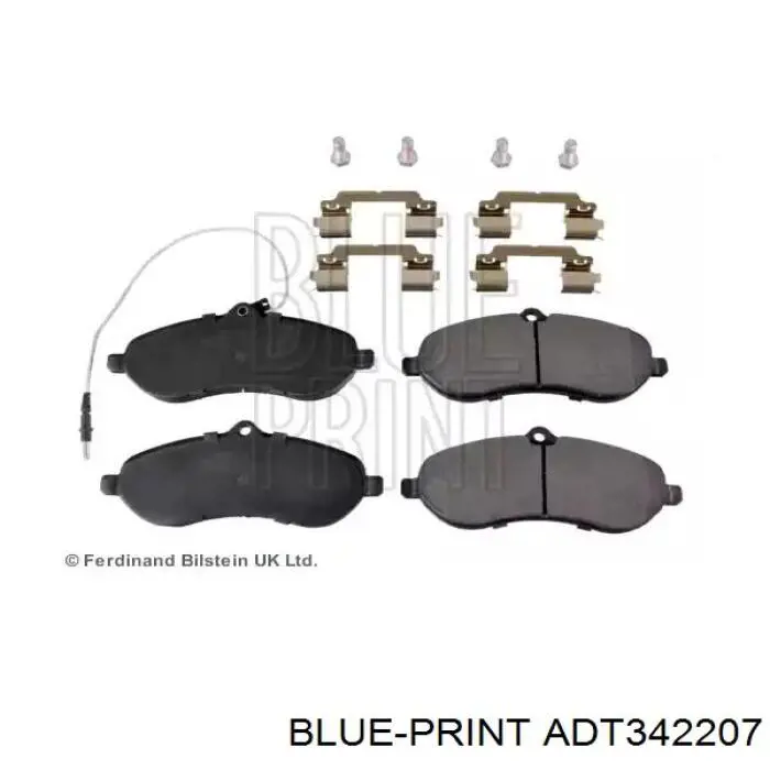 Гальмівні колодки Blue Print ADT342207 ціна, від 22.80 USD