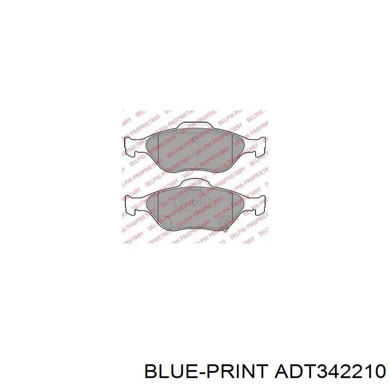 Купити ADT342210 Blue Print Задні колодки