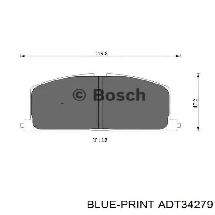 Передні тормозні колодки 0446517070 Toyota