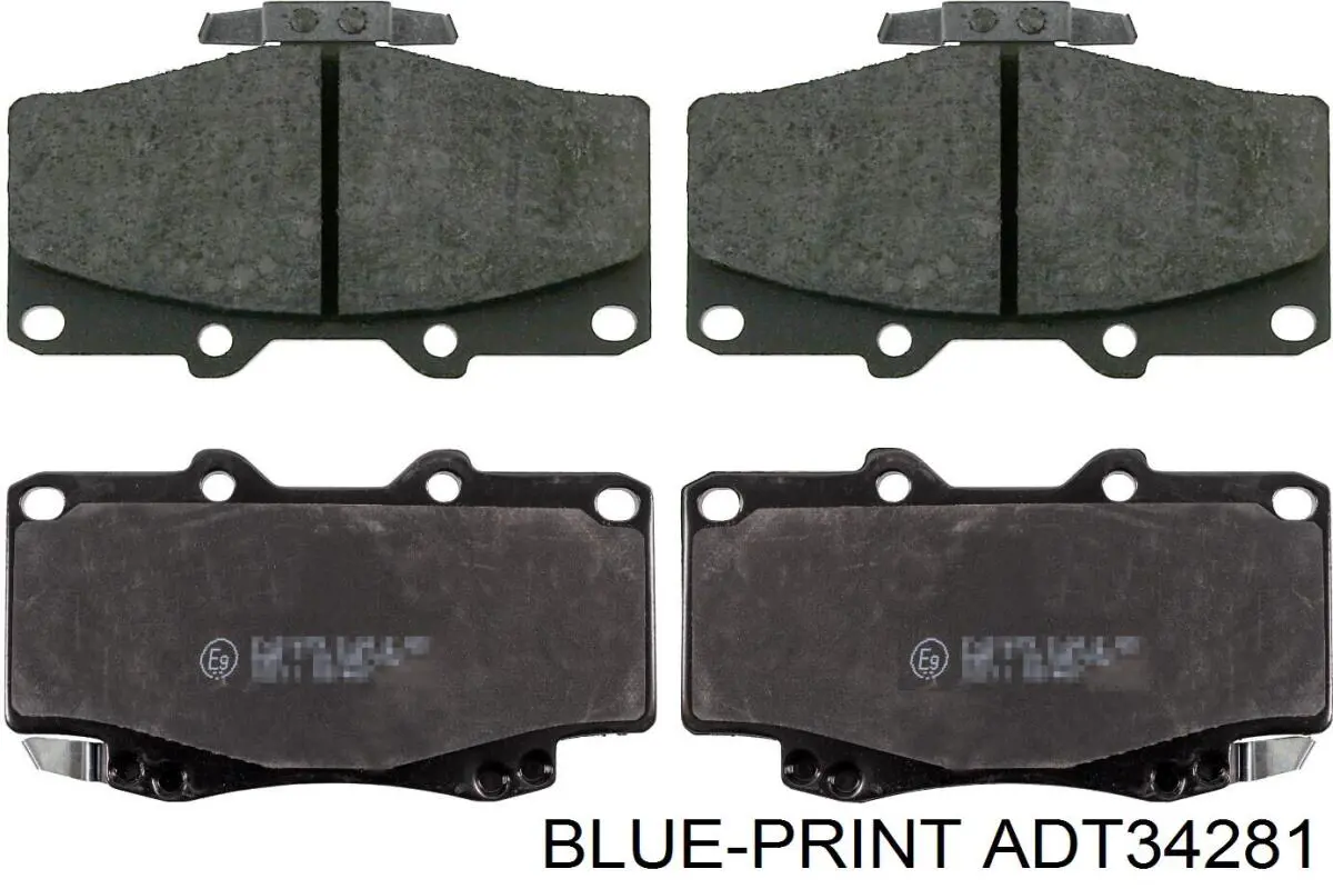 ADT34281 Blue Print колодки гальмівні передні, дискові