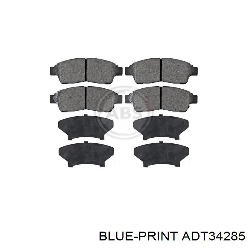 Купити ADT34285 Blue Print Колодки гальмівні передні, дискові