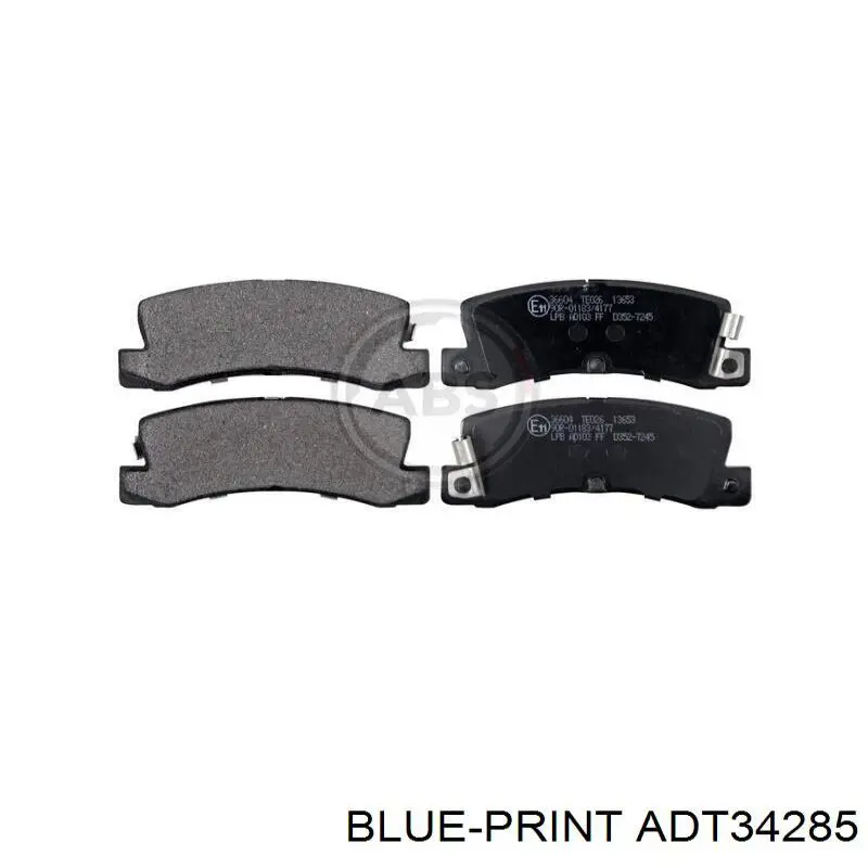Гальмівні колодки Blue Print ADT34285 ціна, від 18.72 USD
