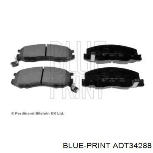 Передні тормозні колодки 04465YZZCH Toyota