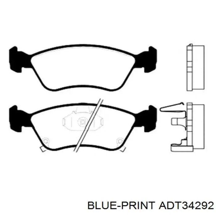 Передні тормозні колодки 04465YZZCG Toyota