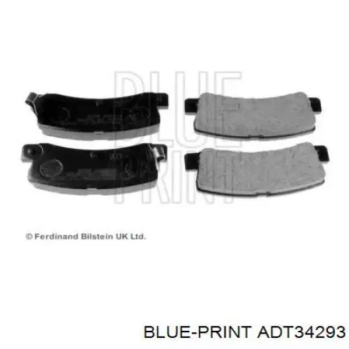 Задні гальмівні колодки Blue Print ADT34293 ціна, від 15.56 USD