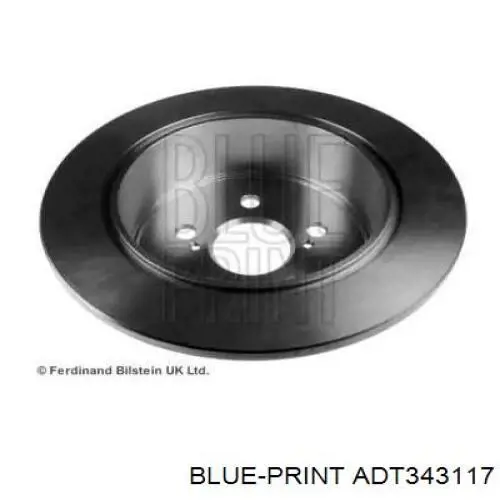 ADT343117 Blue Print диск гальмівний задній