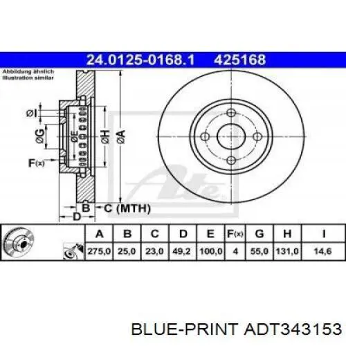 Купити 562435JC Jurid/Bendix Ротор гальмівний