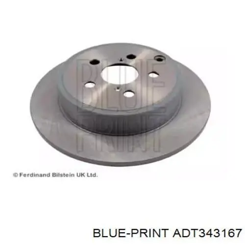 Гальмівні диски ADT343167 Blue Print