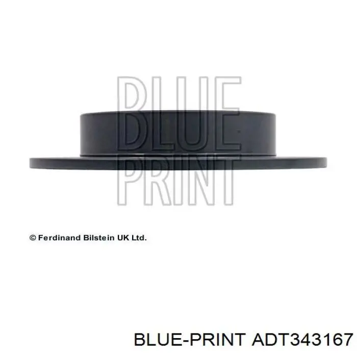 Диск гальмівний задній Blue Print ADT343167