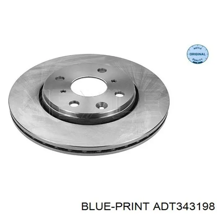 Диск переднього гальма Blue Print ADT343198 ціна, від 23.98 USD