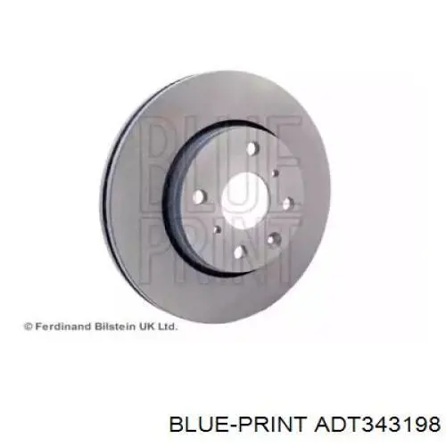 Гальмівні диски передні ADT343198 Blue Print