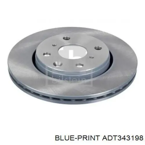 Диск гальмівний передній Blue Print ADT343198