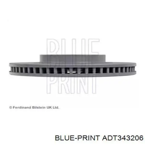 Диск гальмівний передній Blue Print ADT343206