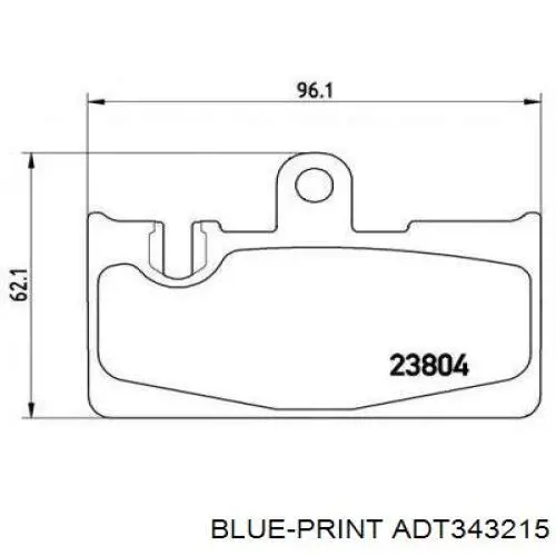Гальмівні диски передні ADT343215 Blue Print