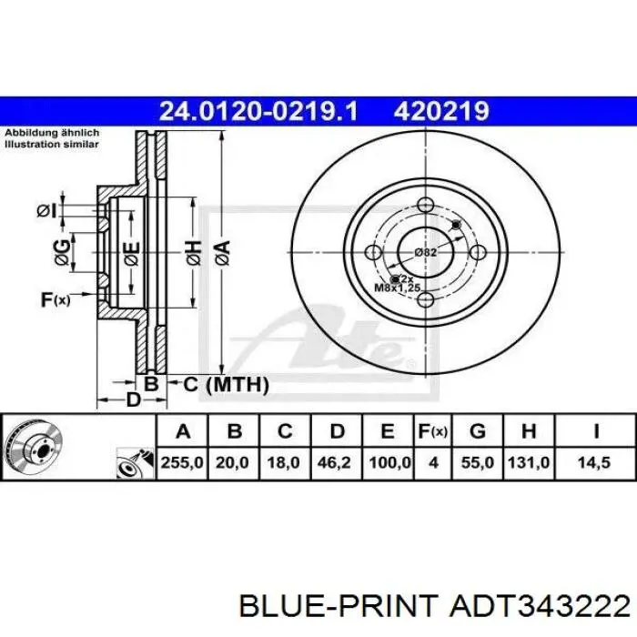 Диск переднього гальма Delphi BG4274 ціна, від 35.80 USD