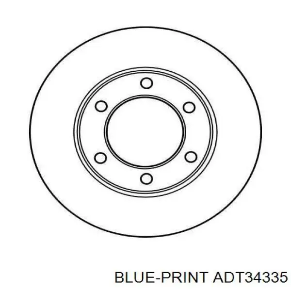 4351260040 Toyota Гальмо дискове переднє