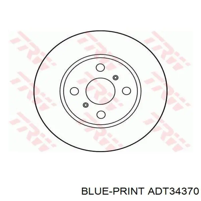 Гальмівні диски передні ADT34370 Blue Print