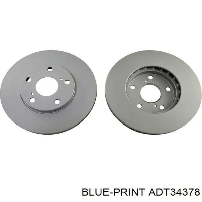 Диск гальмівний передній Blue Print ADT34378