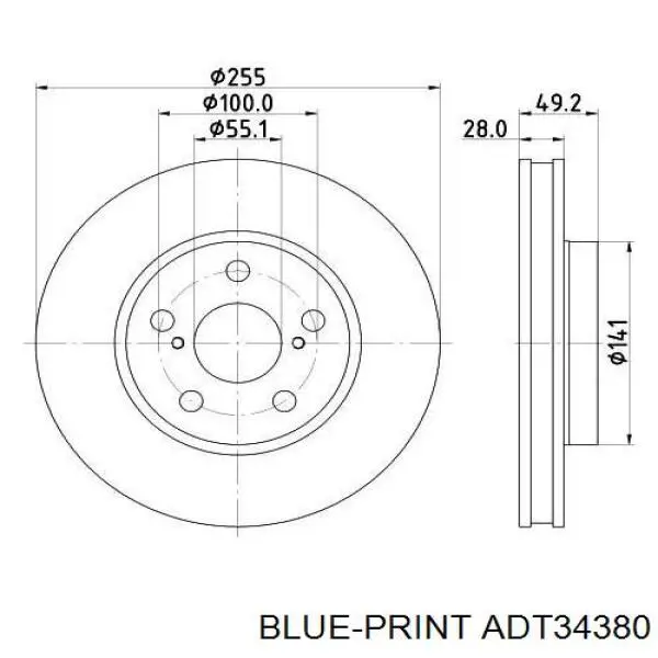 Диск переднього гальма Bosch 986478858 ціна, від 30.38 USD