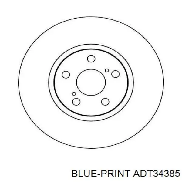 Гальмівні диски передні ADT34385 Blue Print