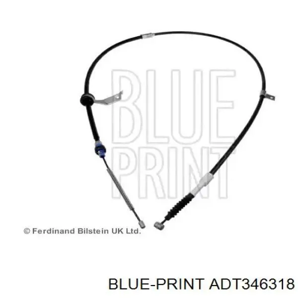 Купити ADT346318 Blue Print Трос ручного гальма задній, правий