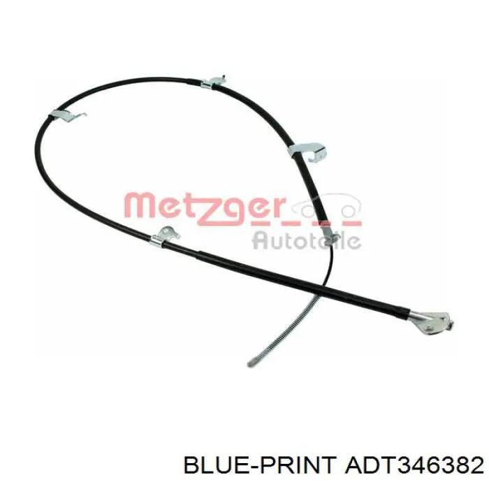 Трос стоянкового гальма задній лівий Blue Print ADT346382 ціна, від 36.49 USD