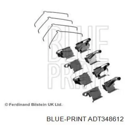 Купити ADT348612 Blue Print Ремкомплект гальмівних колодок