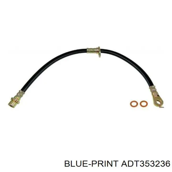 Шланг гальмівний передній, лівий Blue Print ADT353236 ціна, від 14.93 USD