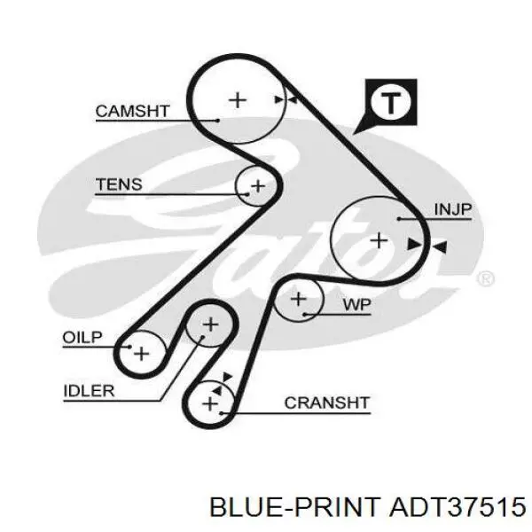 ADT37515 Blue Print ремінь грм