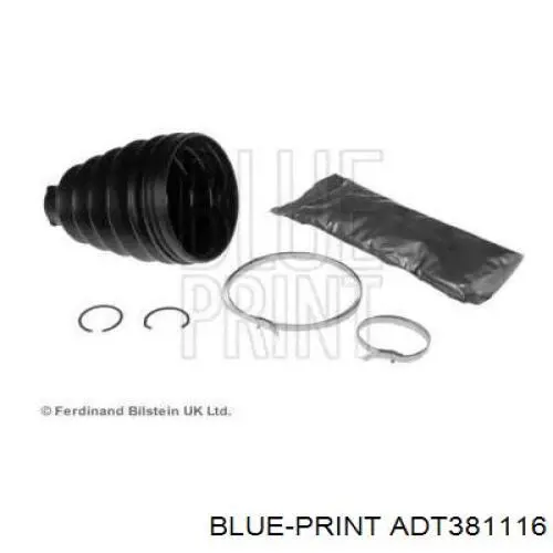 Пильник шарніра кутових швидкостей зовнішній передній Blue Print ADT381116 ціна, від 31.68 USD