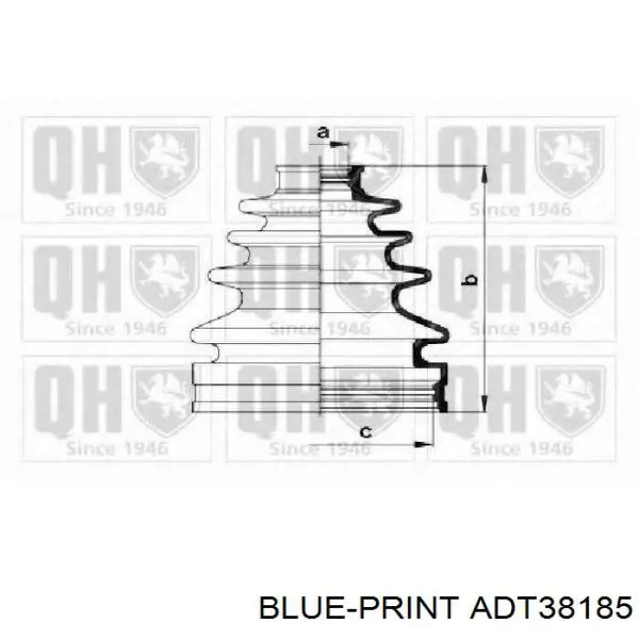 Пильник гранати внутрішній, передній півосі Blue Print ADT38185 ціна, від 13.84 USD