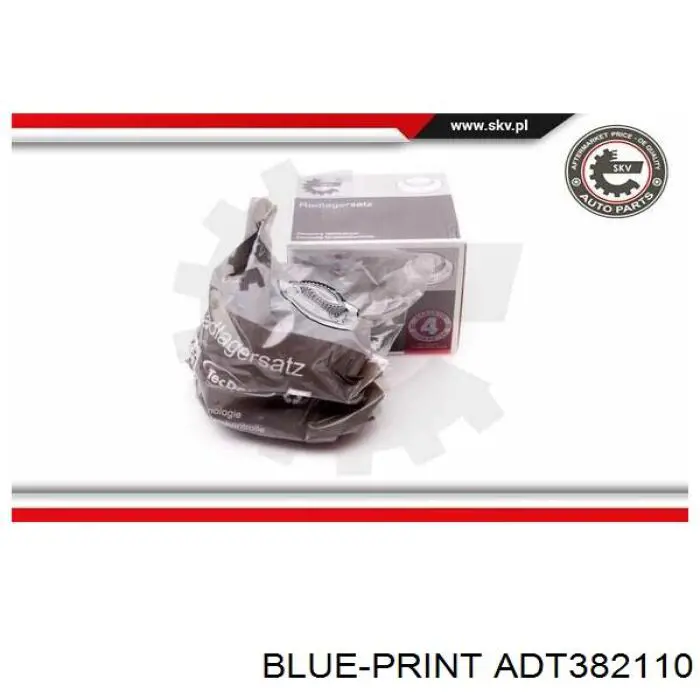 Комплект підшипник маточини передньої Blue Print ADT382110 ціна, від 67.24 USD