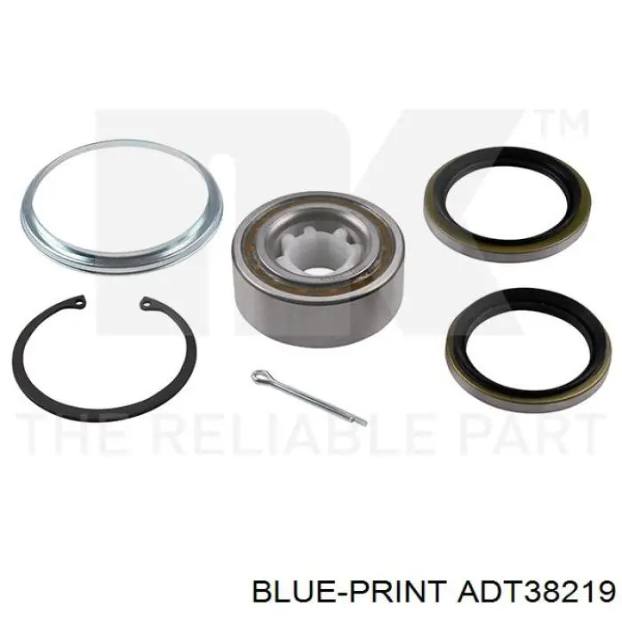 Комплект підшипник маточини передньої Blue Print ADT38219 ціна, від 18.54 USD