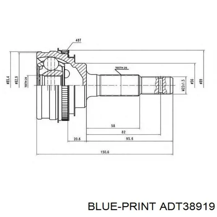 Купити TOJ0282 Magneti Marelli Шарнір приводу зовнішній