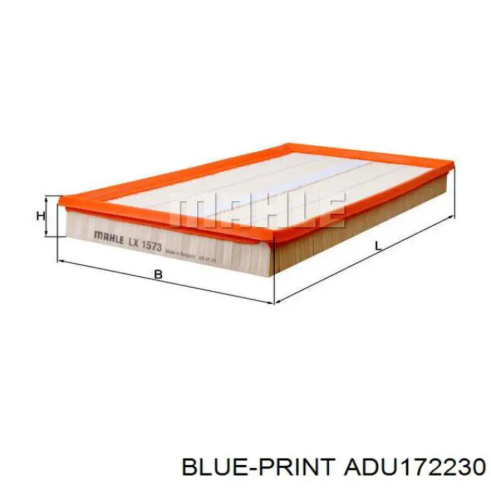 Купити ADU172230 Blue Print Автомобільний фільтр повітря